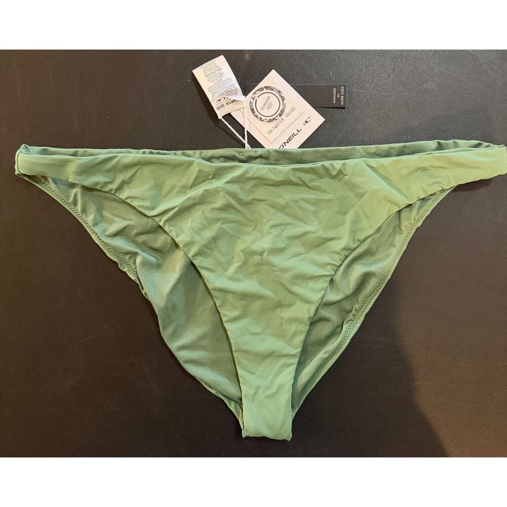 O'NEILL Saltwater Solids Swim Bottoms Womens XXL NWT Green